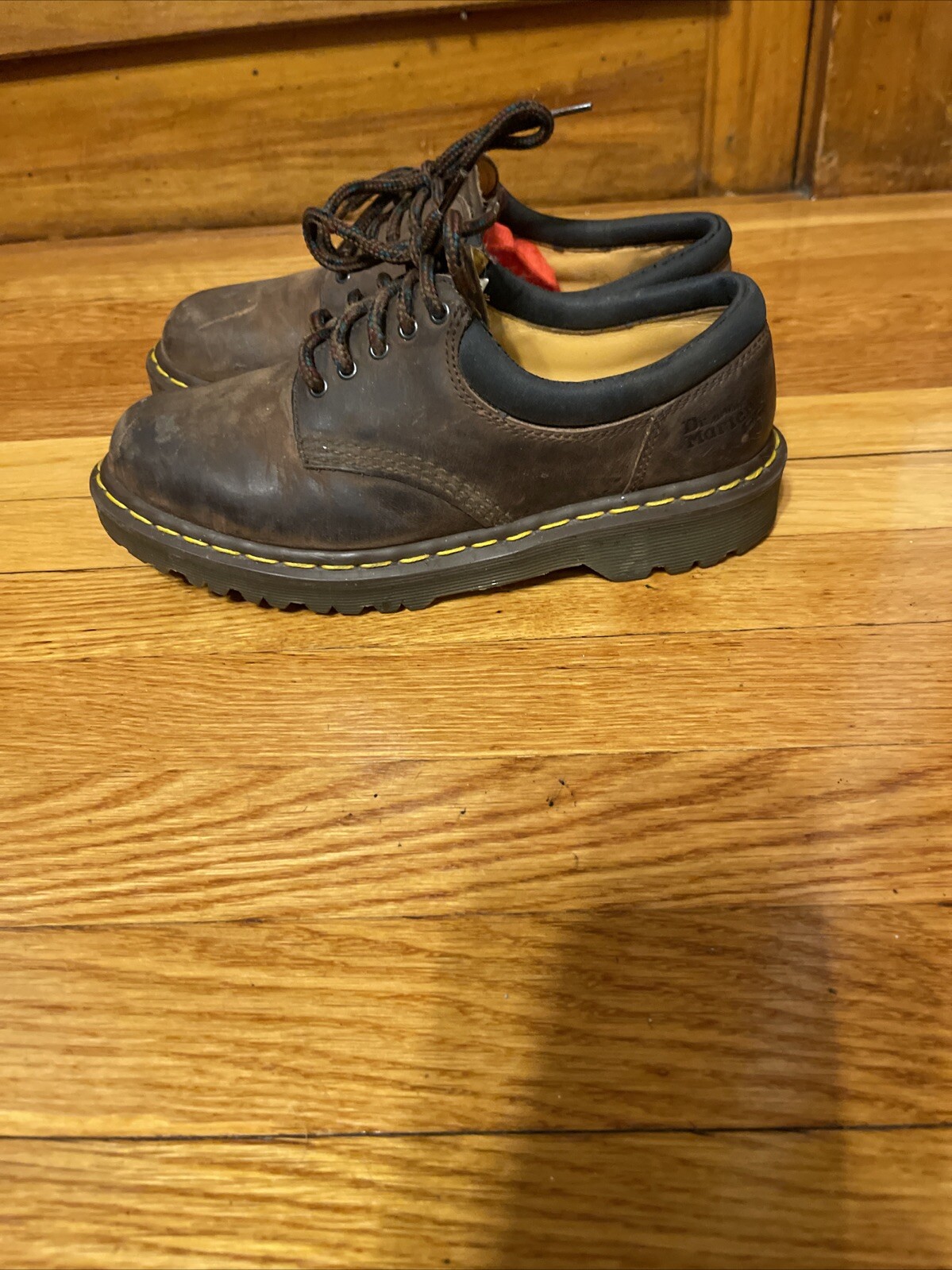 Dr Martens Brown Leather Clunky Sole 5 Eye Oxfords 8053 Women’s Size 7