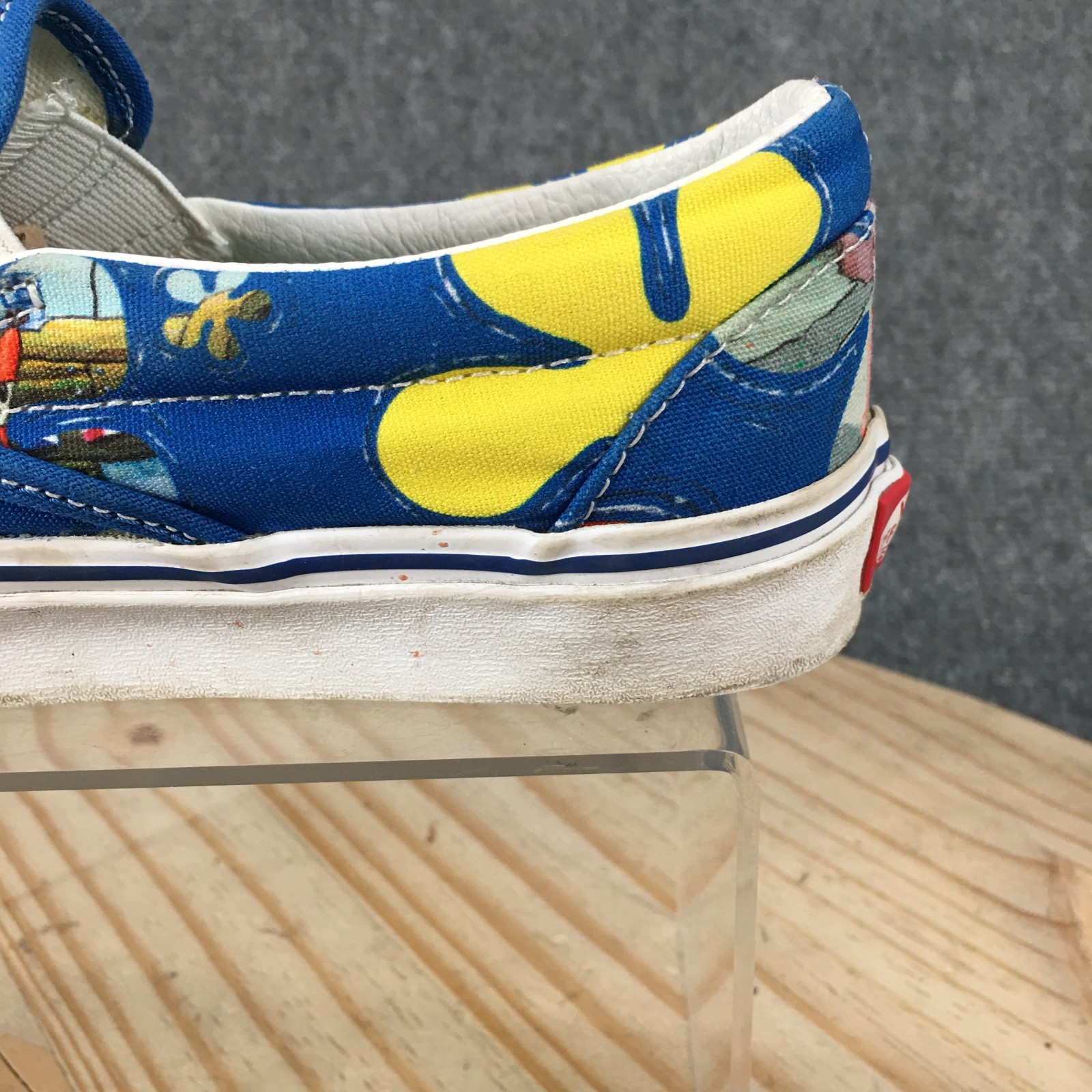 Vans Shoes Mens 5.5 Womens 7 SpongeBob SquarePants Slip On Sneakers Blue Multi