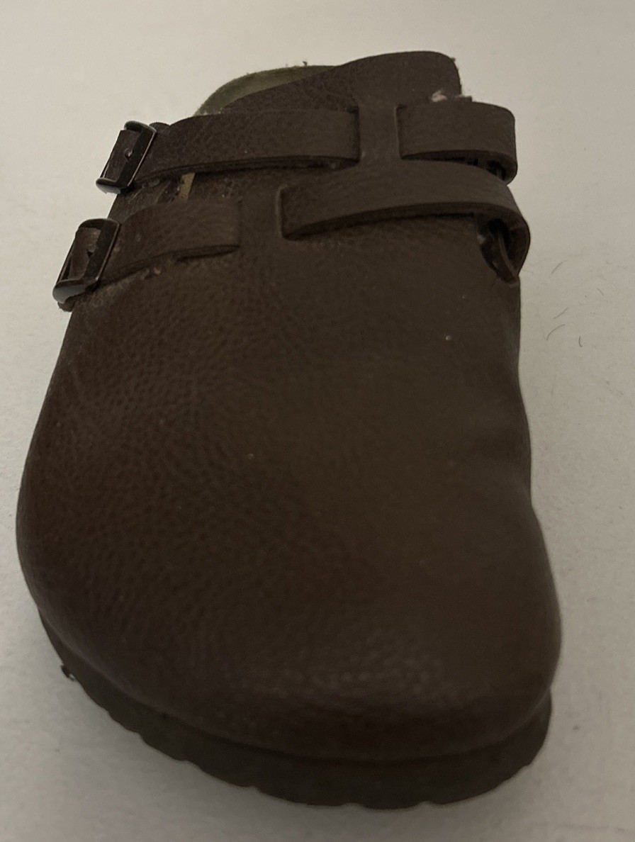 Birkenstock Birki’s Brown Leather Slip On Clog Mules 250 39, US Size L8 M6