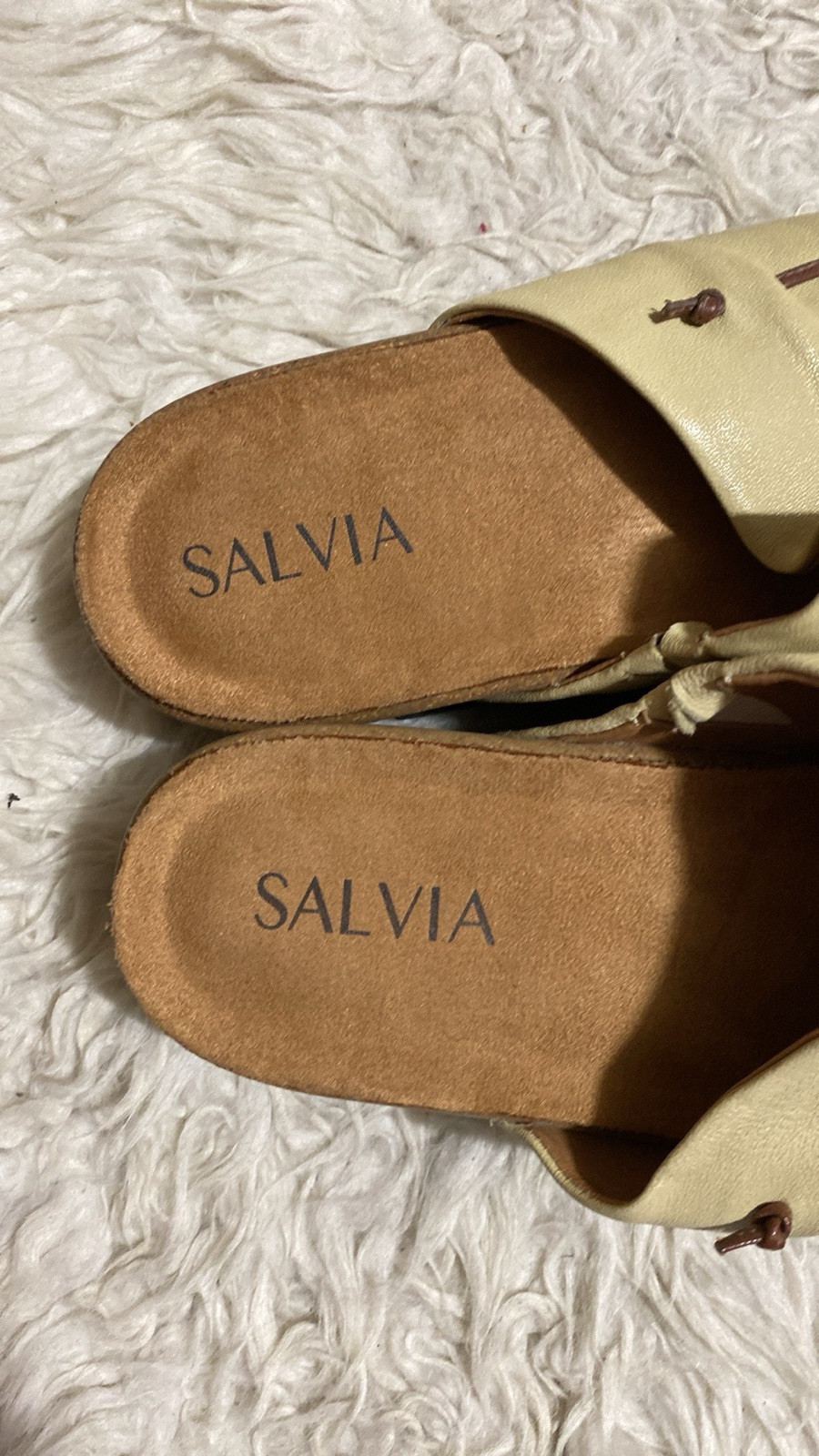 Salvia Blake Womens Platform SlideWedge Comfort Sandal Size 39/40 EULeather