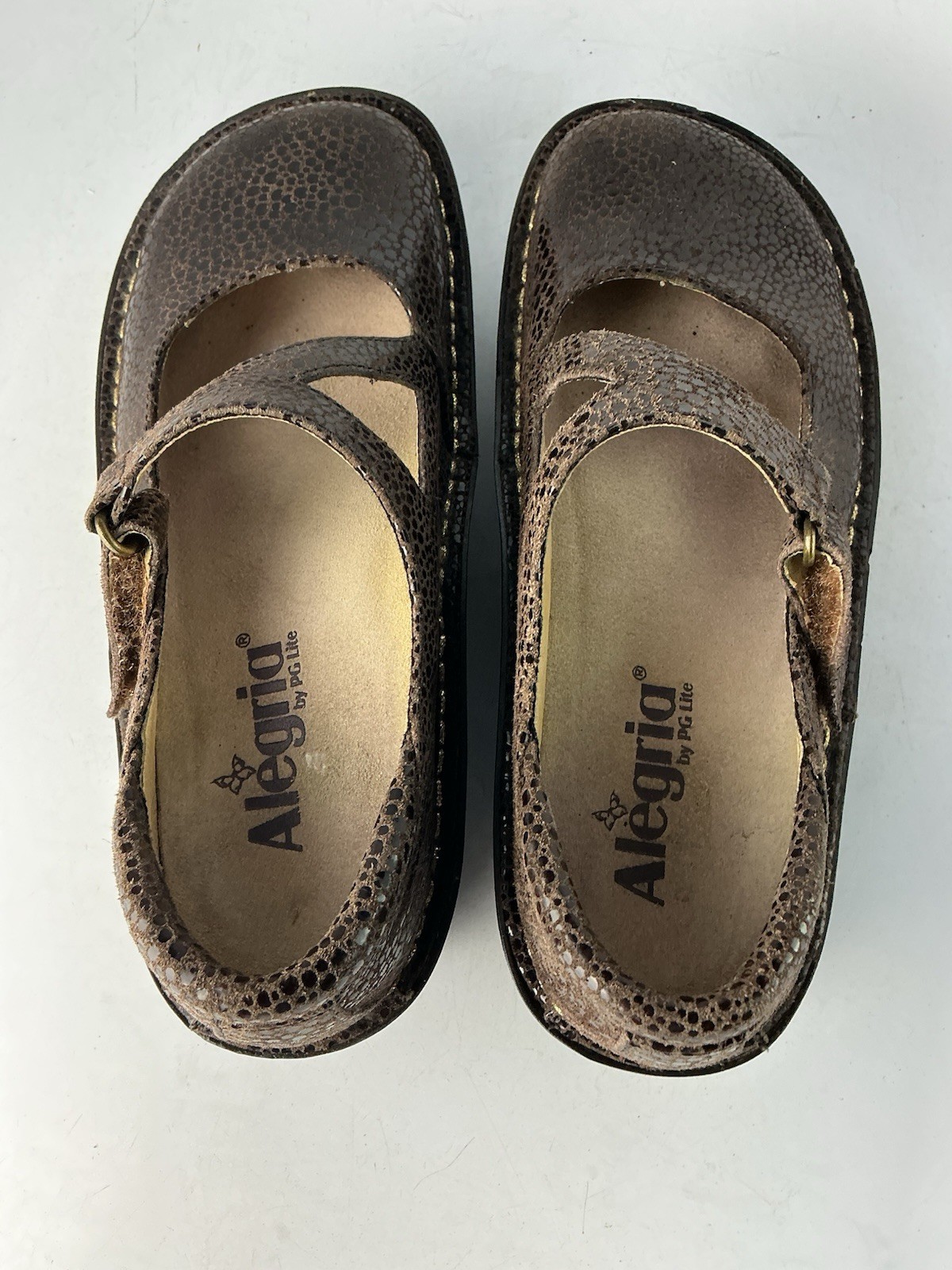 Alegria Dayna Choco Dottie Platfrom Wedge Mary Jane Brown 35- 5/ 5.5 US Women’s