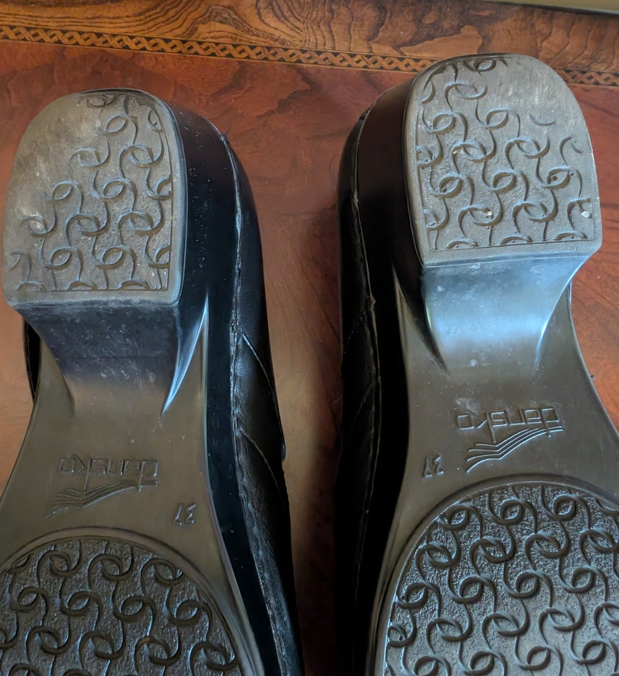 Dansko Tandy Mary Jane Black Leather Women’s Shoes Strappy Comfort Clog Sz 37
