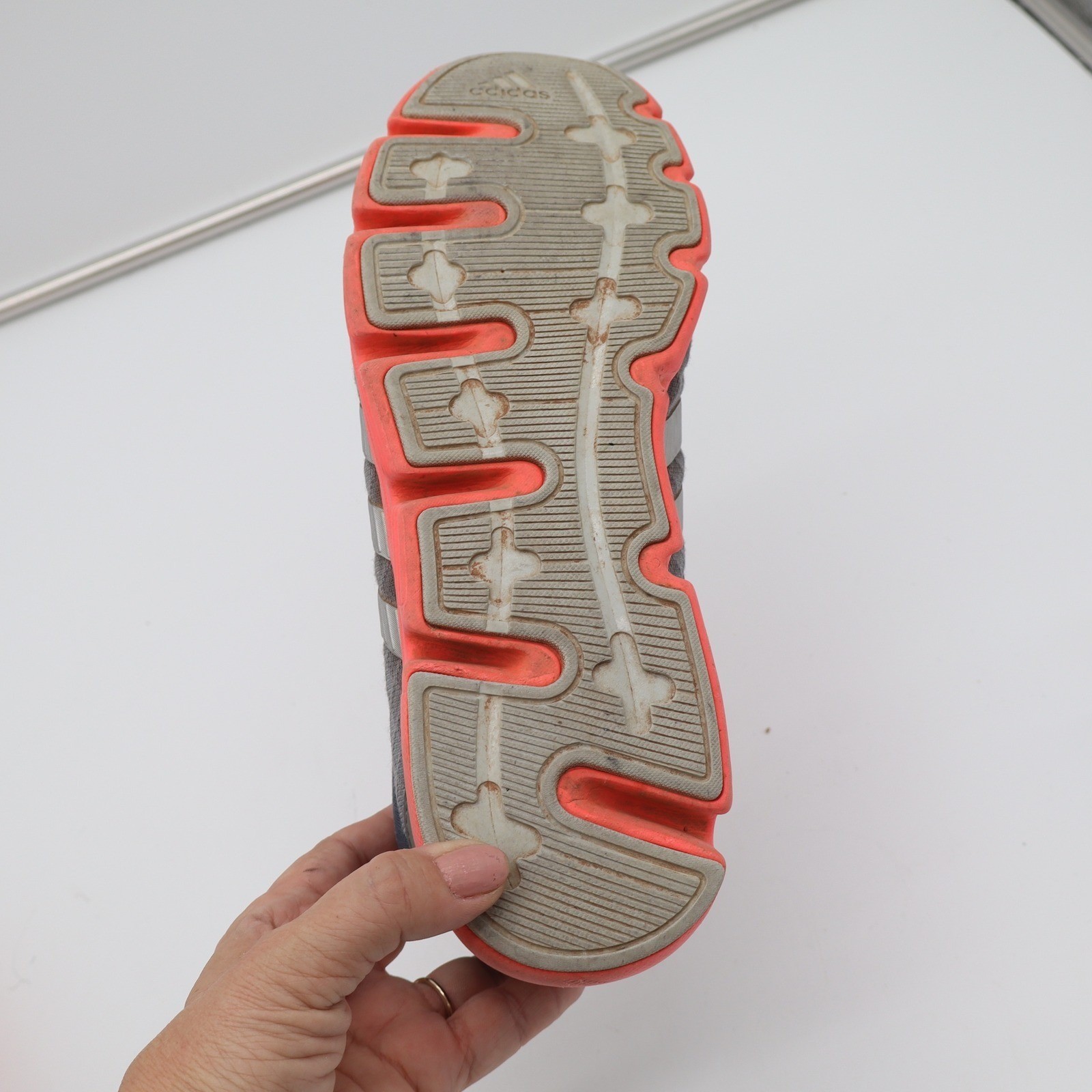 Adidas Climacool Women Running Shoes Grey Orange Pink G97196 Low Top Sneakers 10