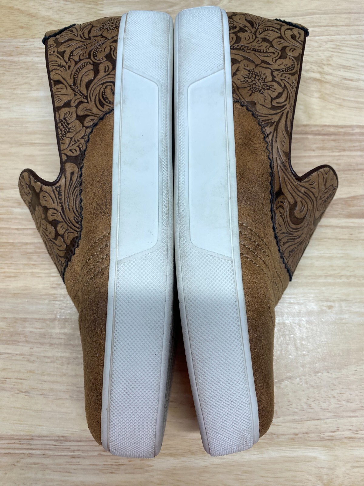 Volatile Faux Tooled Leather Rosecrans Slip on Shoe Women’s 10 Western Cowgirl