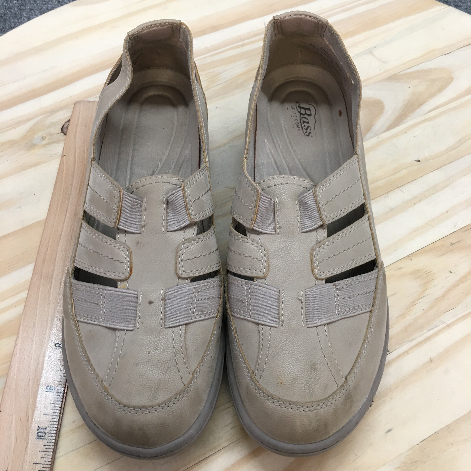 Bass Shoes Womens 9M Silliant Fisherman Brown Slip On Casual Comfort Wedge Heels