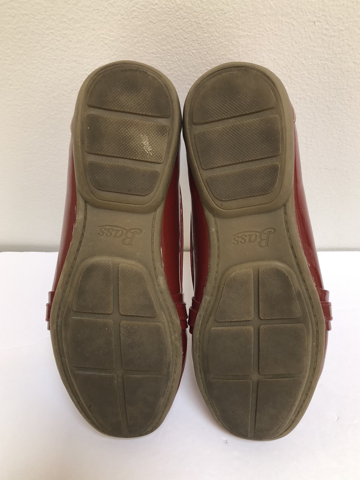 Bass Betsy Rust Vegan Man Made Patent Moc Loafer Shoes Women’s 7M