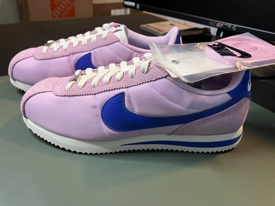 Nike Cortez Textile Women’s Shoes Size 10 – Arctic Pink and Blue