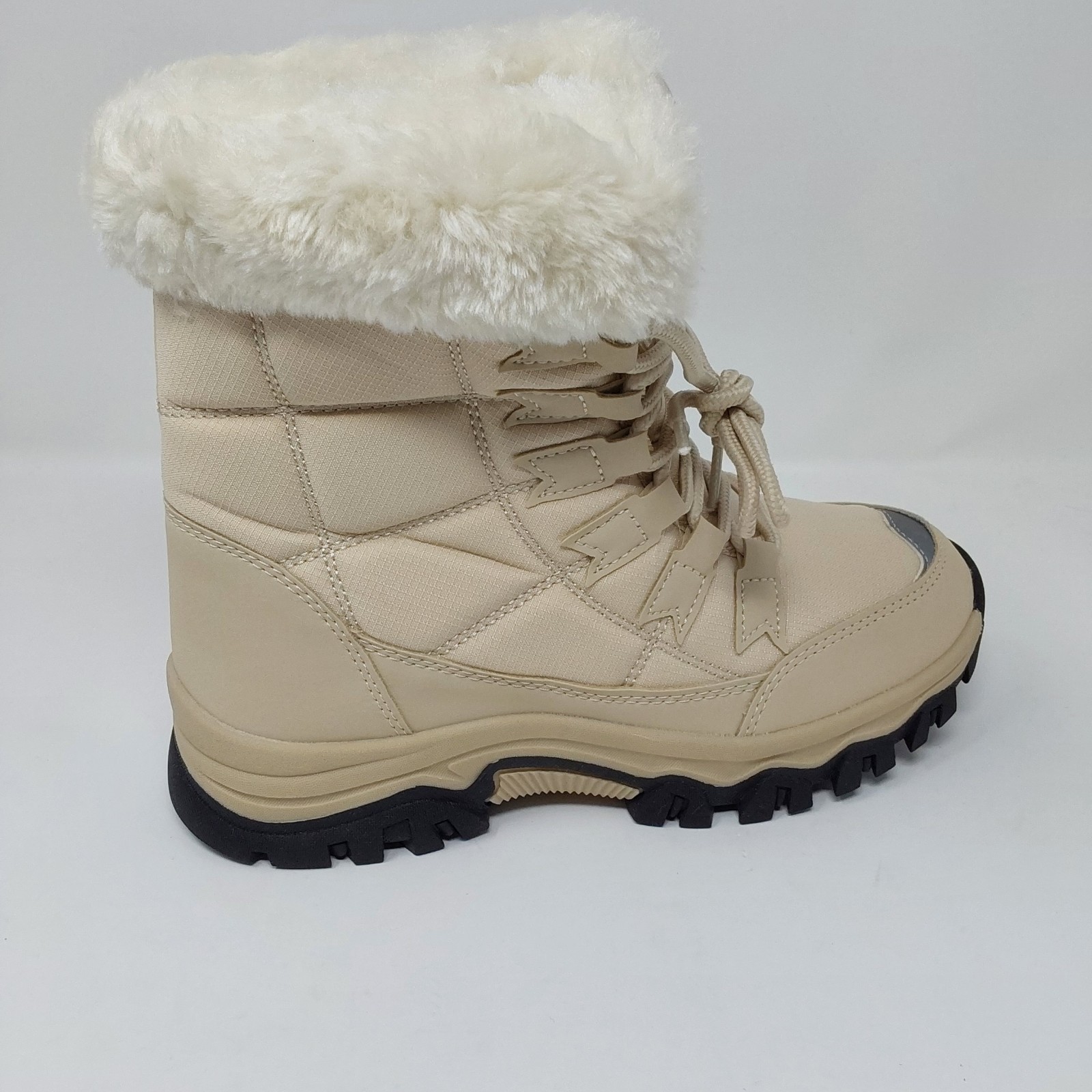 Women’s Winter Snow Boots Faux Fur Lined Waterproof Hiking Boots Size 6 EU 37