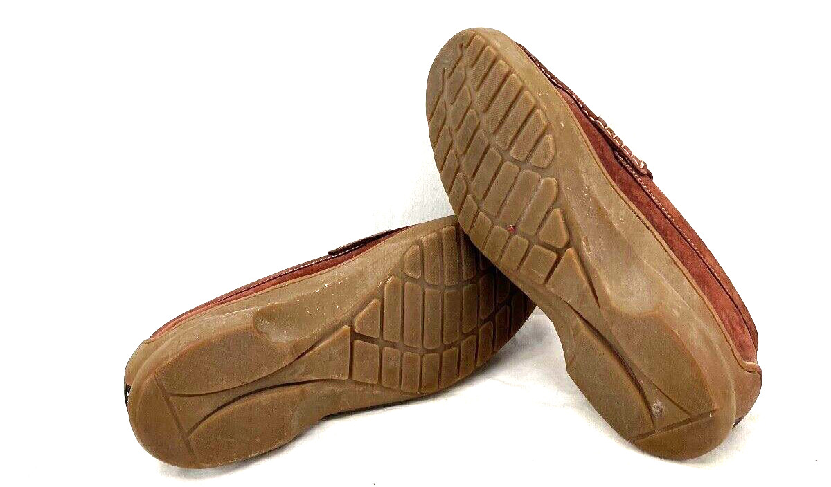Bally Pragela Brown Suede Penny Loafers Classic Slip-On Moc Shoes Women’s 6.5