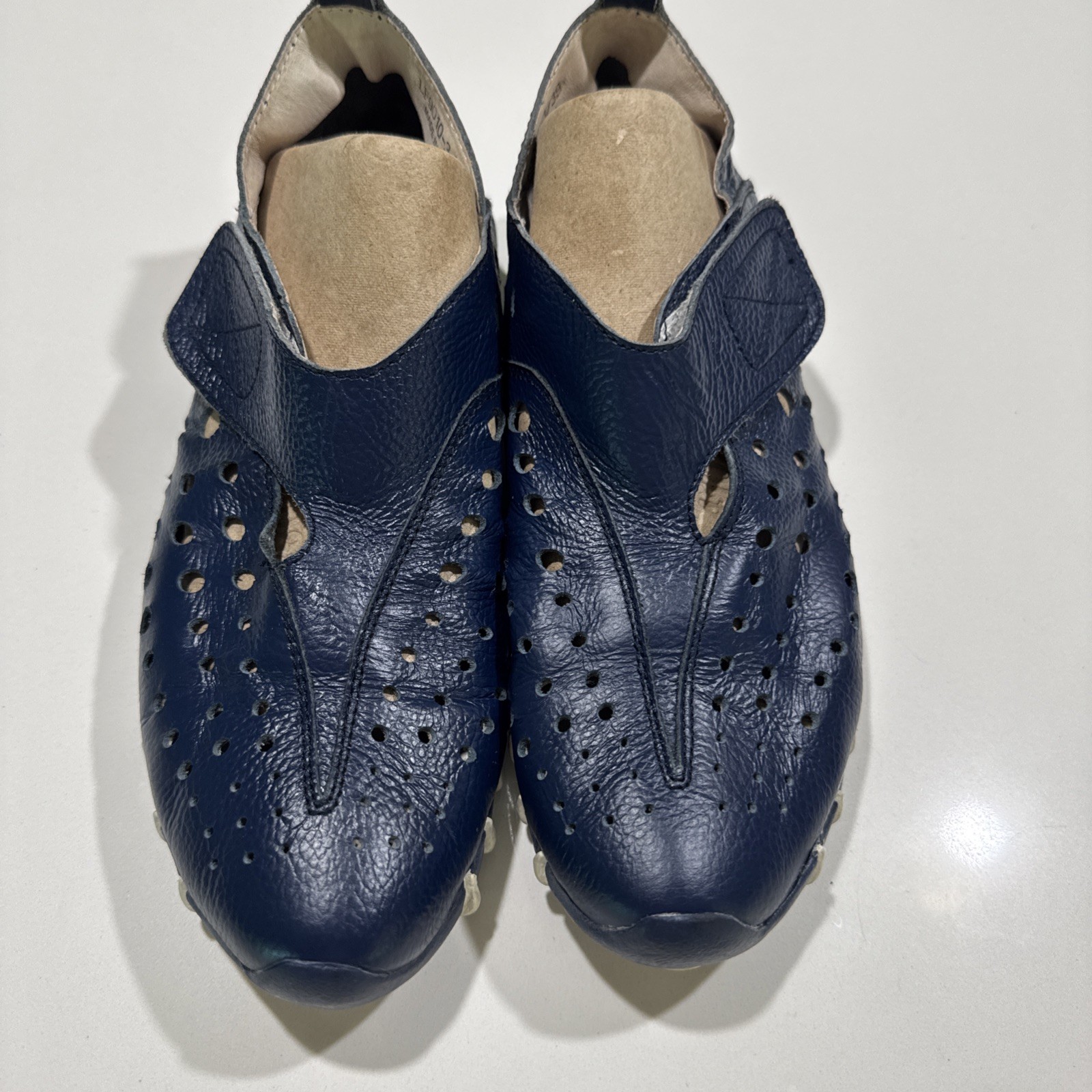 LITFOOT Women’s Blue Leather Shoes for Golf & Walking LF9010-3 EUC Sz 39 US 8.5