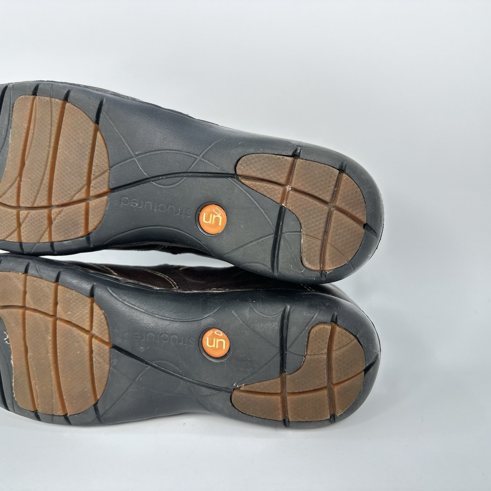 Clarks Un Loop Slip On Loafer Women Size 10 M Unstructured Brown Leather