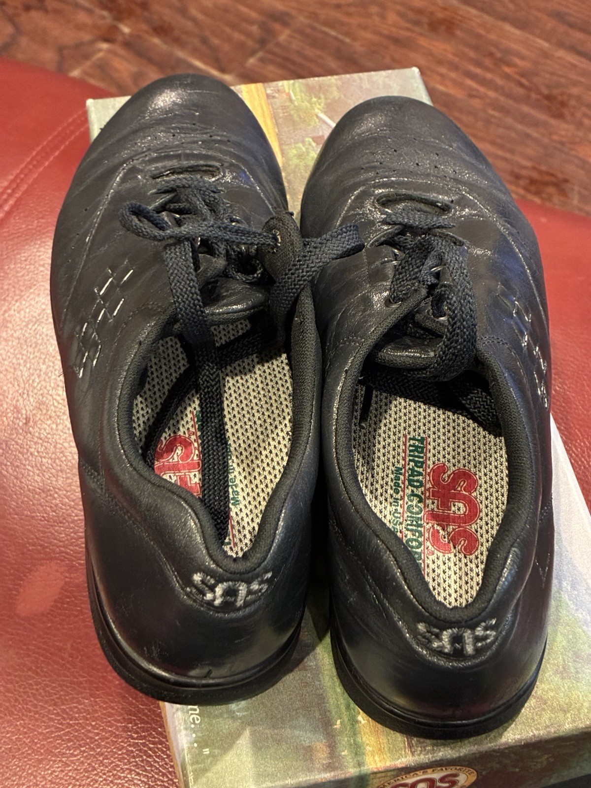 SAS Free Time Womens Shoes 8 N Navy Blue W/box Preowned