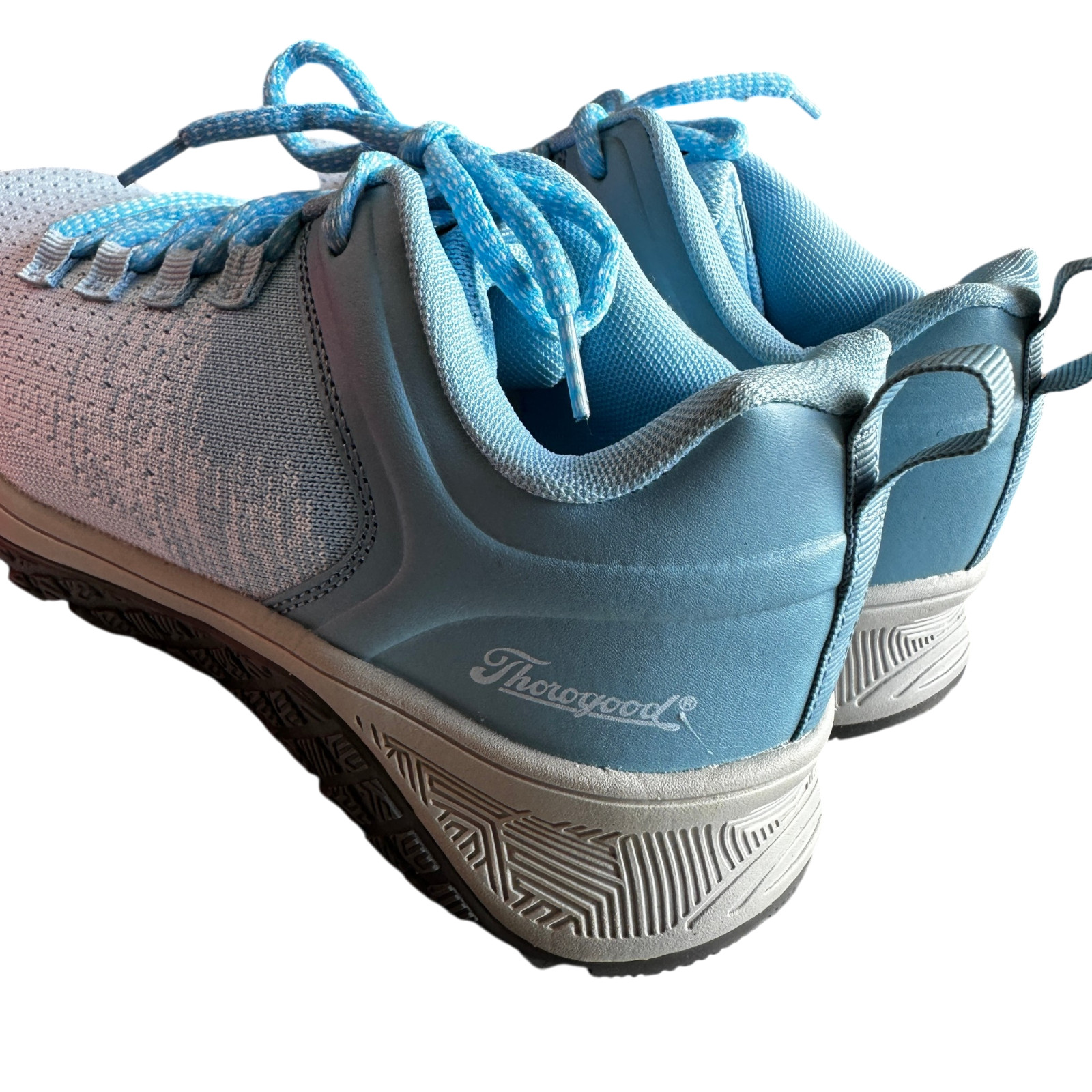 Thorogood AST Low Shoes Steel Toe Safety Sneakers Blue White Womens Size 8