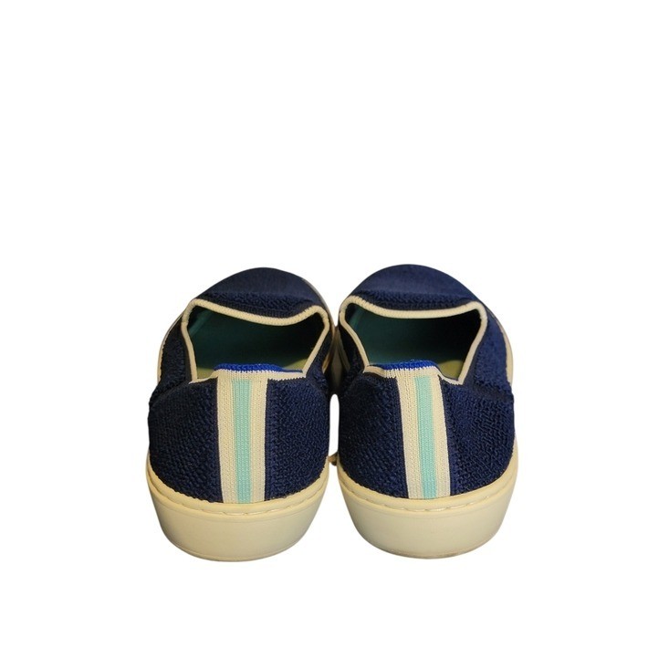 Rothy’s Terry Cloth Juniper Slip On Saphire Blue Sneakers Size 10