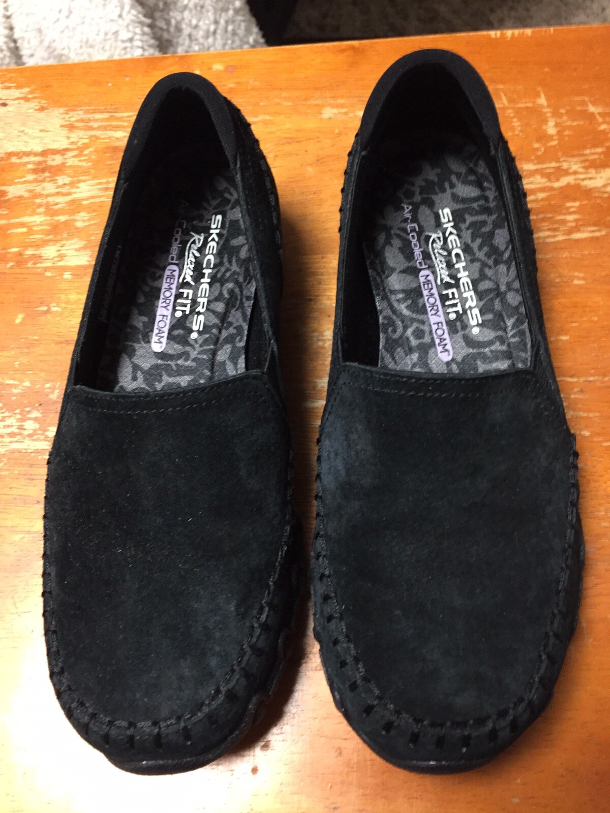 Skechers Relaxed Fit Bikers-Alumni Blk Sz 6