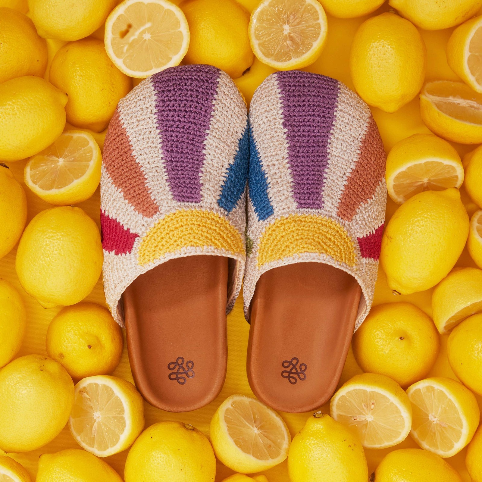 The Sak Bolinas Clog – Hand Crochet – Multi Sunbeam