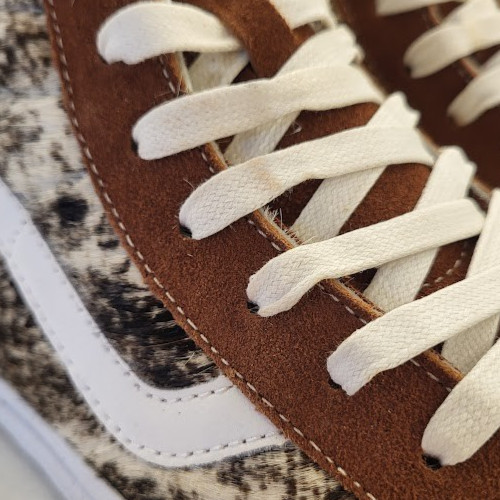 Vans X Urban Outfitters Exclusive Sk8 Hi Cow Brown White Womens size 9 Luxury