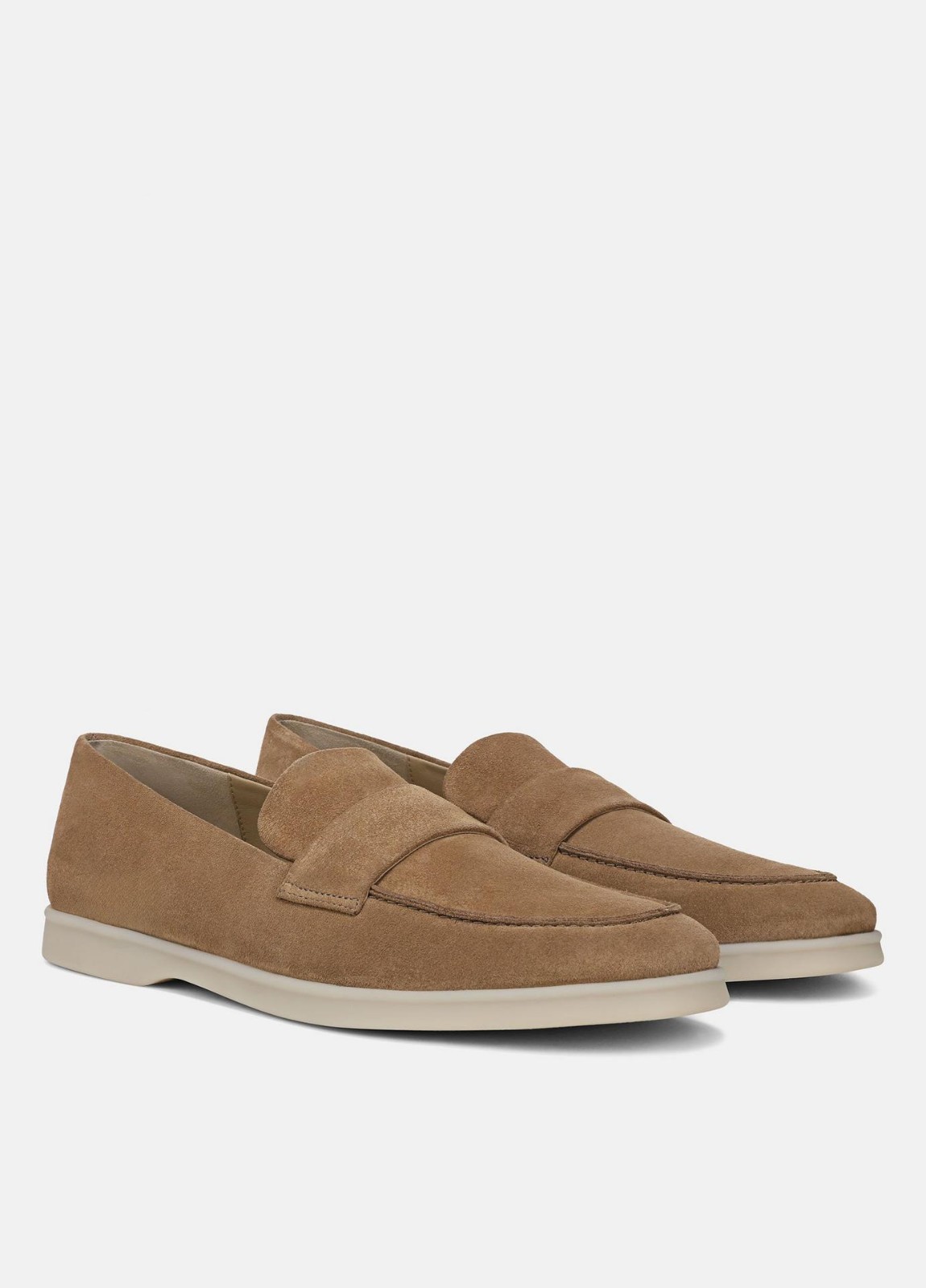 $330 VINCE BIG SUR SLIP-ON SOFT SUEDE LOAFER SHOES CAMEL BROWN 9.5 US (A5)