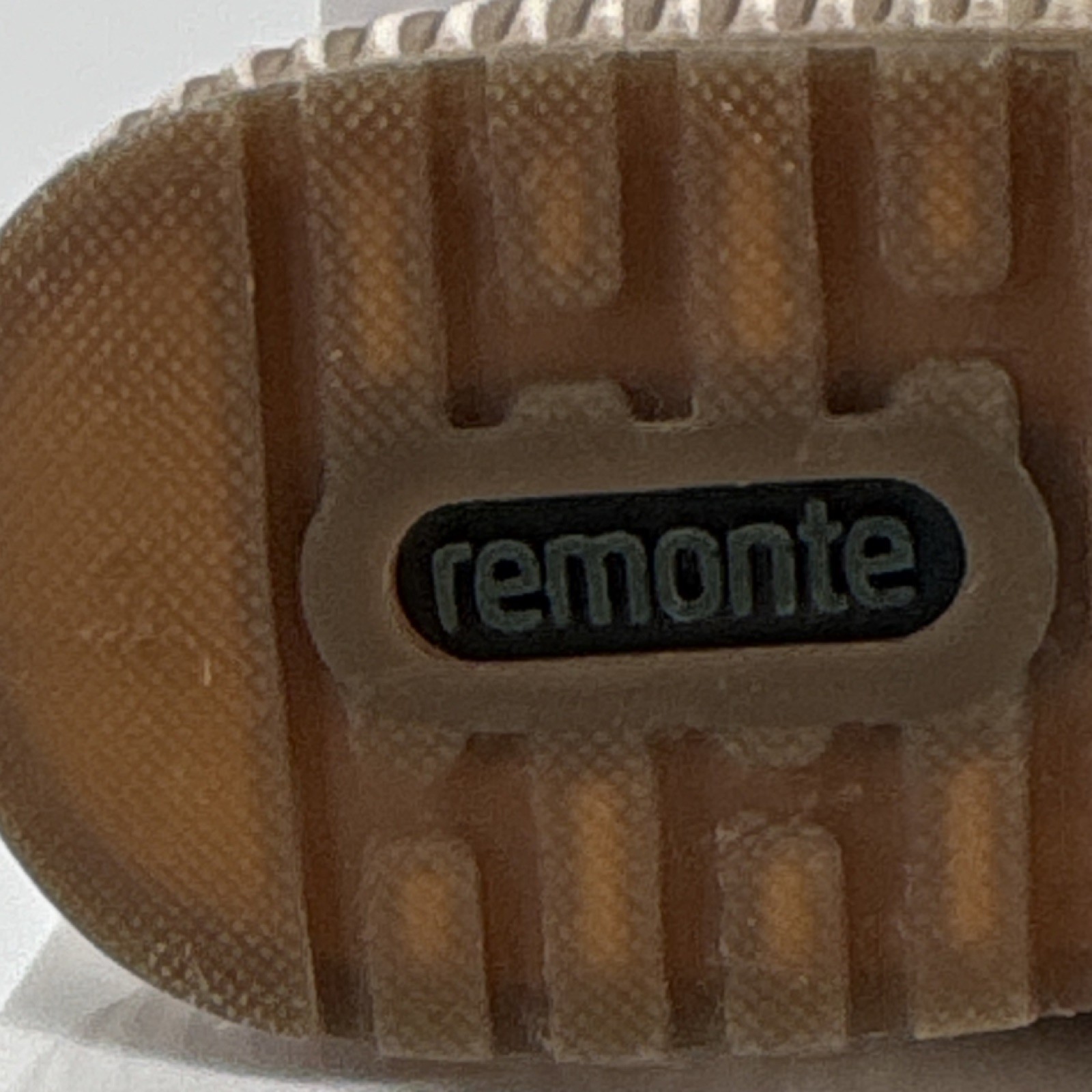 Remonte Brown Leather Lace-Up Sneakers Zipper Logo Women US 9.5 EU 41 Comfort