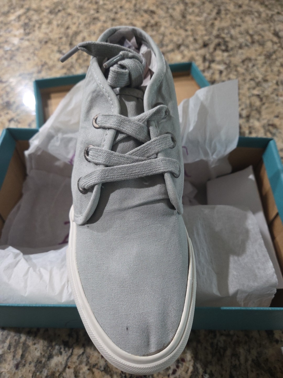 Blowfish Malibu Women’s MAGGS Gray Color Washed Canvas ZS-0071, US 6.5