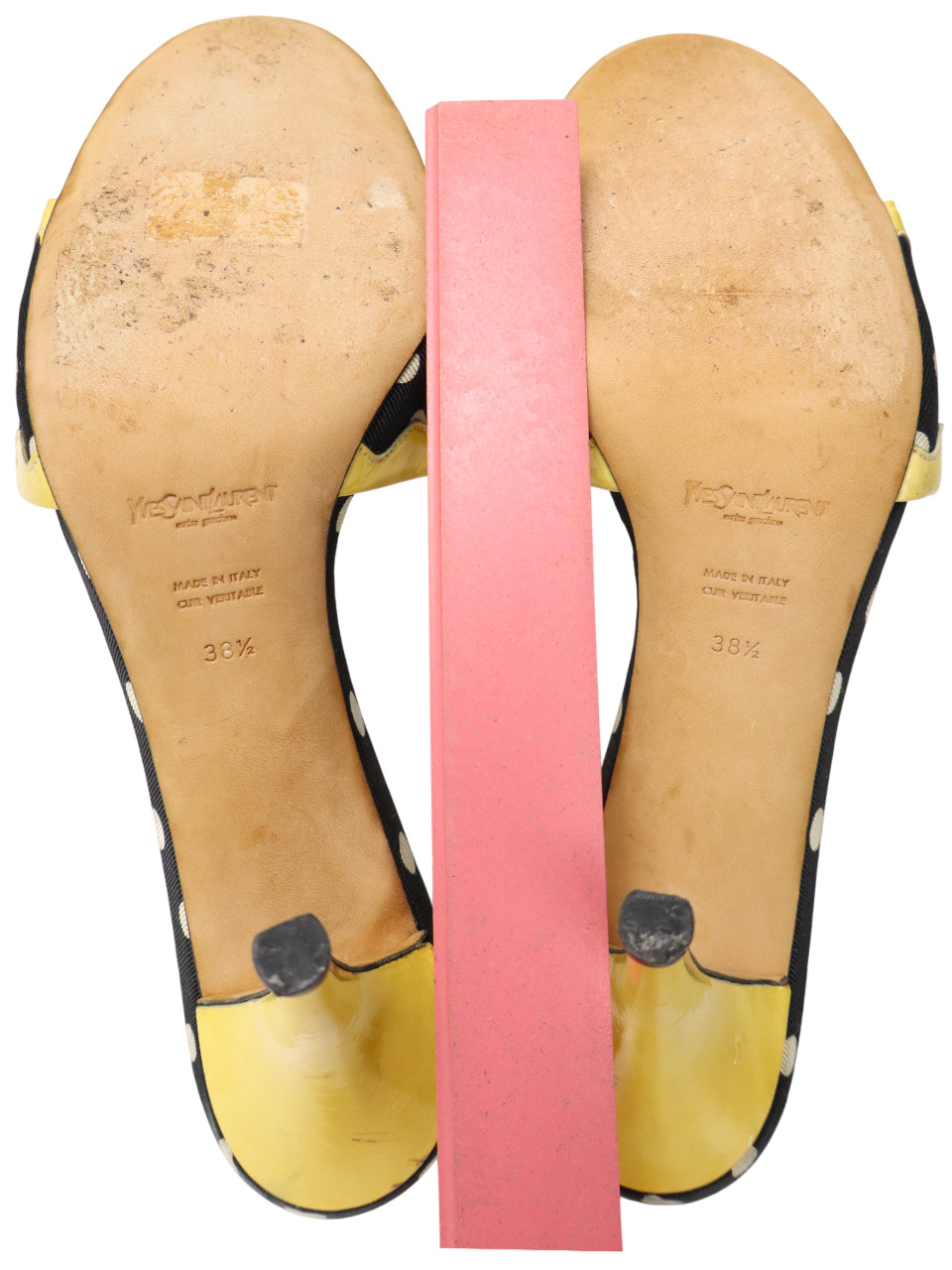 Yves Saint Laurent Shoes Womens (EU) 38.5 High Heels Slip On Slippers Leather