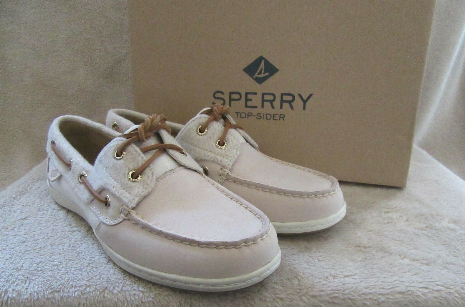 SPERRY Top Sider Koifish Wool Premium Leather Boat Shoes US 8.5 M EUR 39.5 NWB