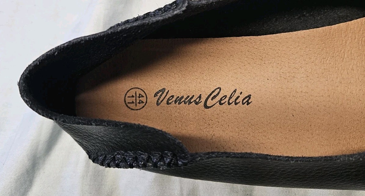 Venus Celia Casual Comfort Shoes Size 11 black Mocason Loafers