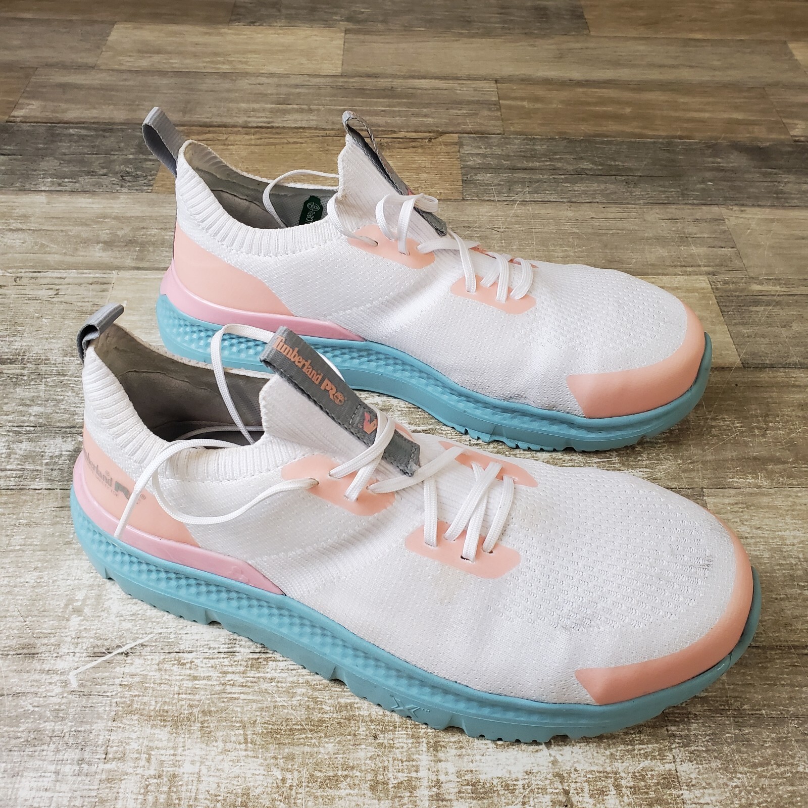 Timberland PRO Setra Knit Womens Work Shoes Sz 10 M White Composite Toe Sneakers
