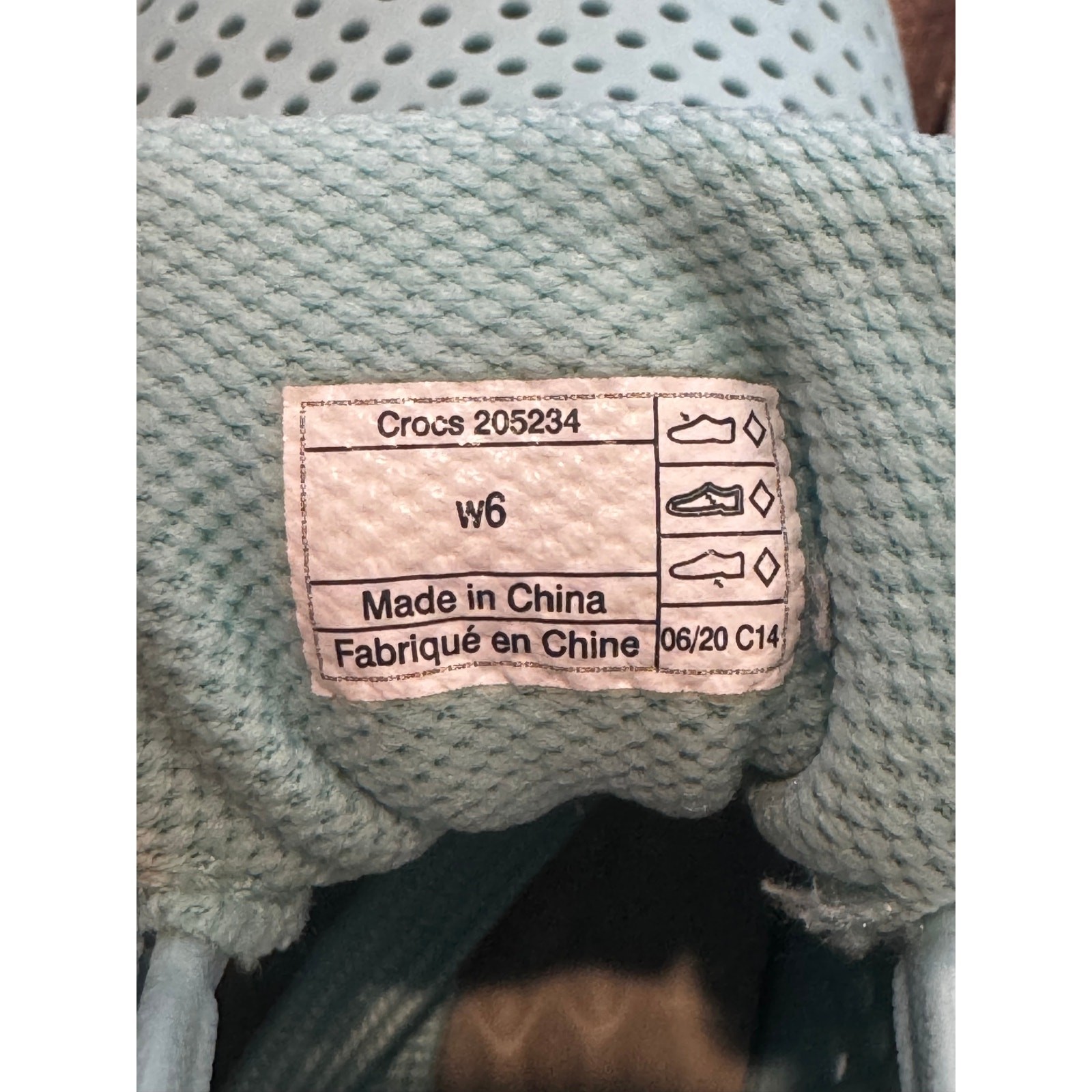 Crocs LiteRide 360 Pacer Wms 6 Sneakers Comfort Walking Teal Blue White 205234