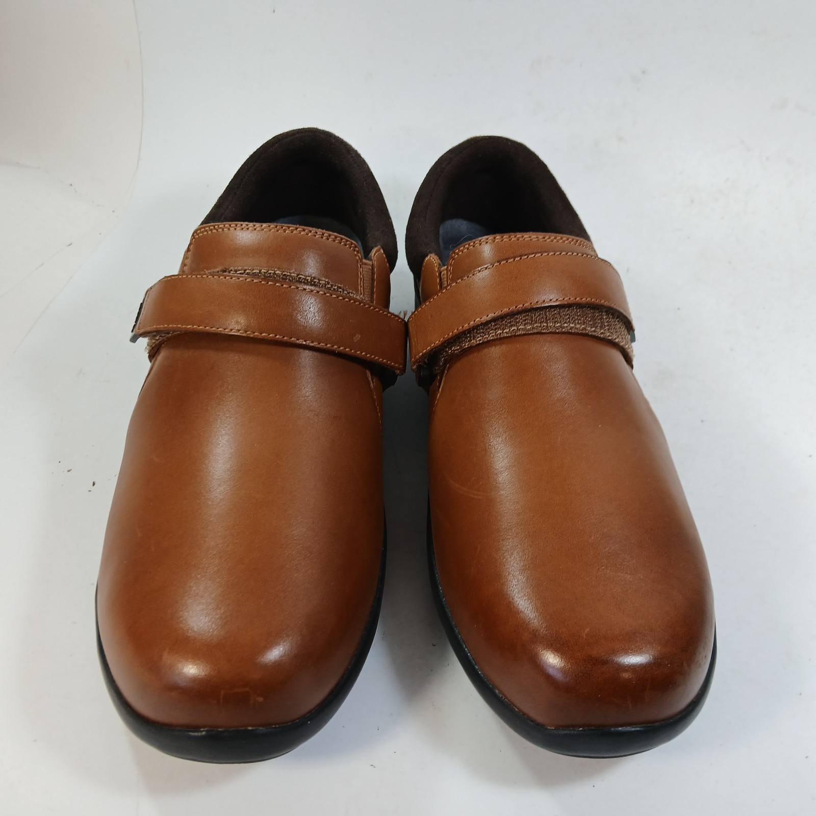 Anodyne No. 51 Casual Dress Women’s Size 11 XW Wide Cognac Leather Slip-On Dress