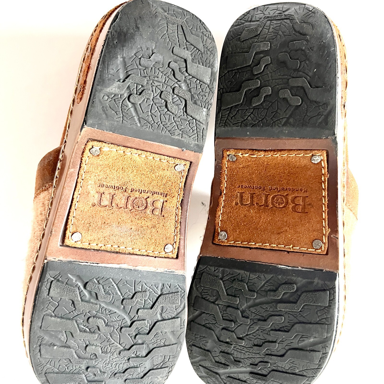 Born Leather Wool Clogs Size 7 EU 38 Made in Mexico Aztec Southwest Mules Slides