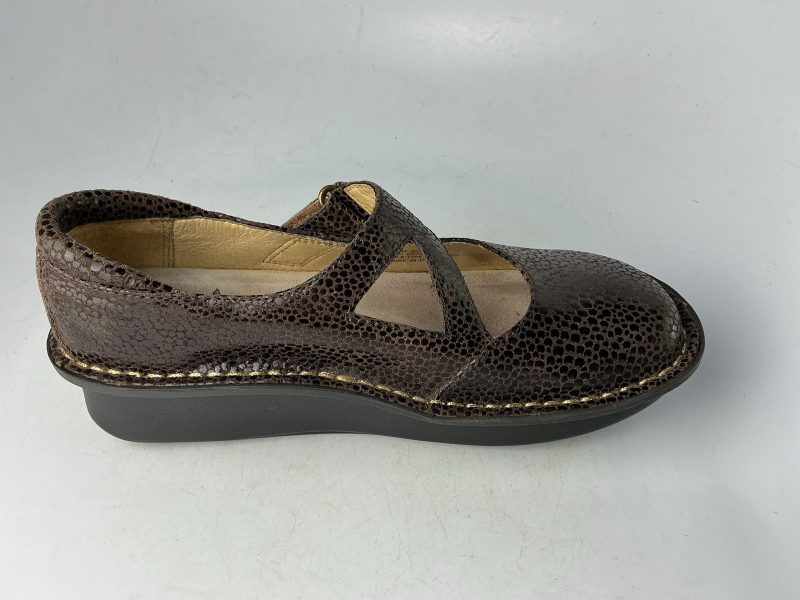 Alegria Dayna Choco Dottie Platfrom Wedge Mary Jane Brown 35- 5/ 5.5 US Women’s