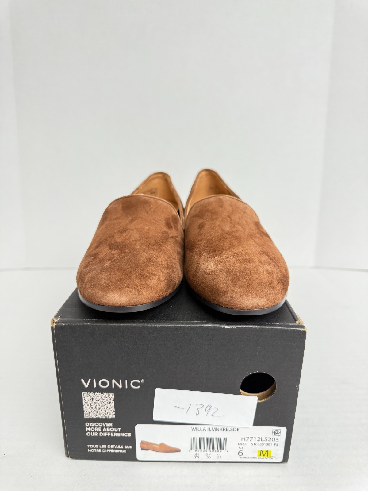 -1392 Vionic Willa II Brown-US 6 Womens