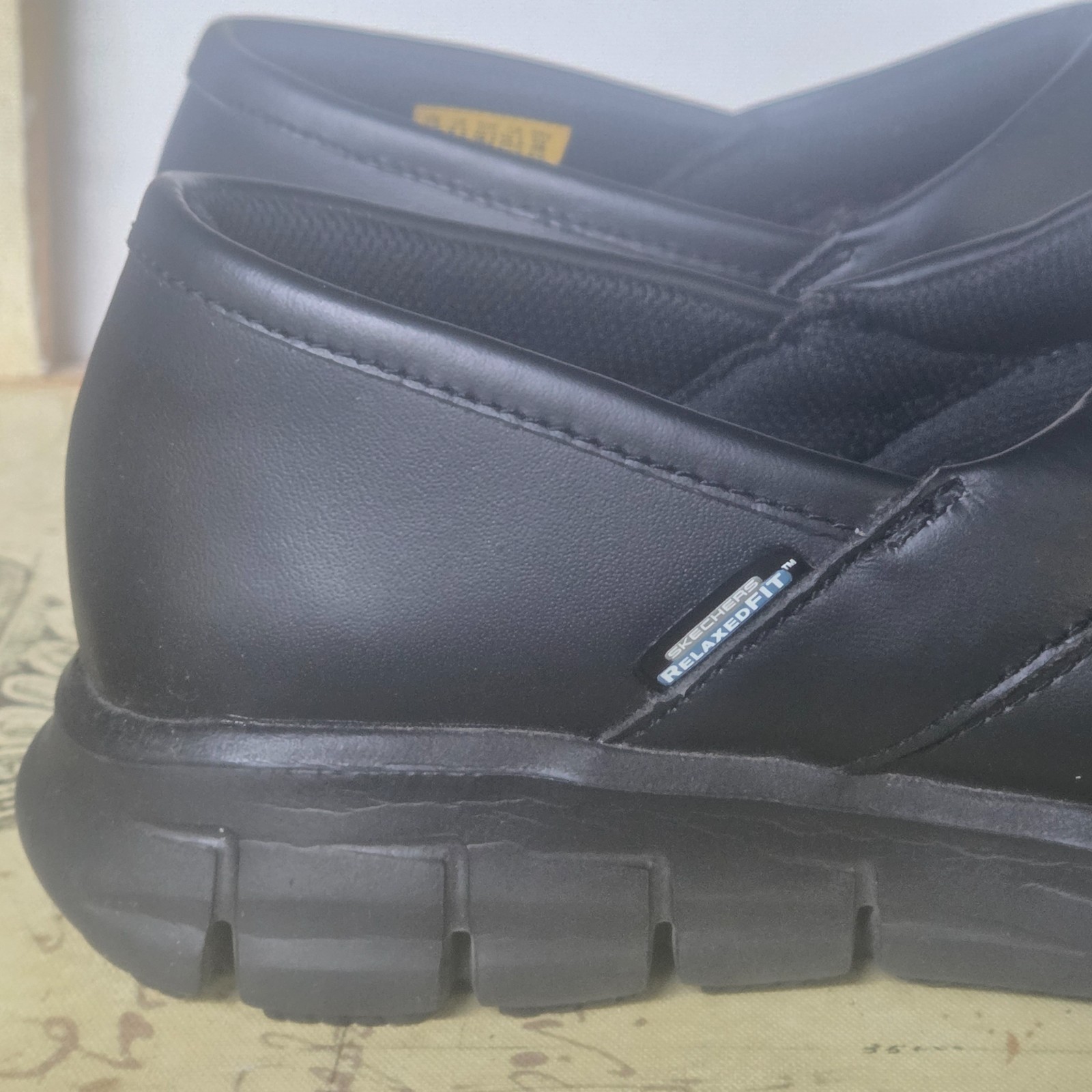 Size 8.5 Skechers Women’s Work Slip-on Shoes Relaxed Fit Black Slip Resistant