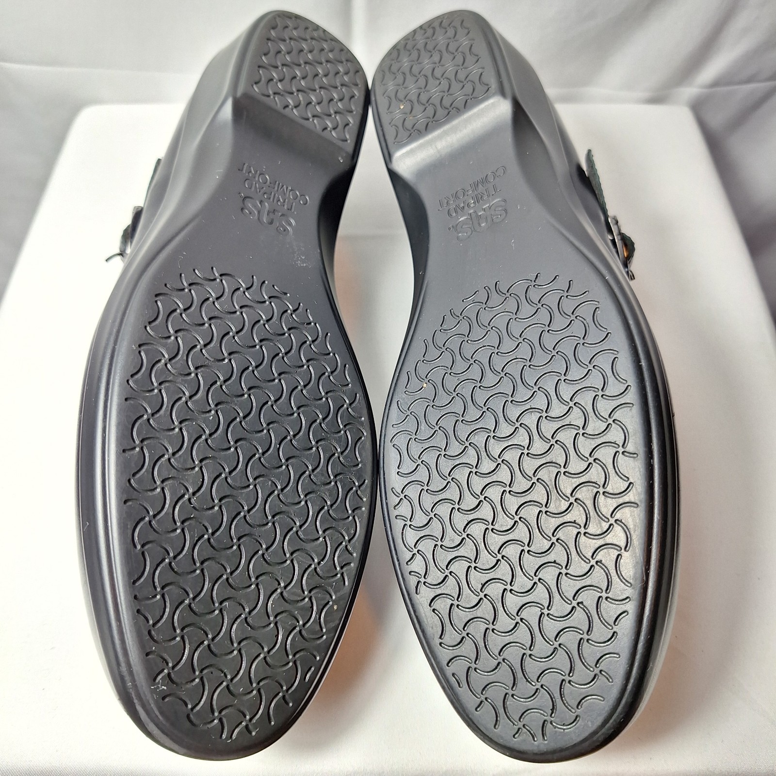 SAS Maria Mary Jane Shoes Sz 10 Black Leather Adjustable Strap Buckle Comfort
