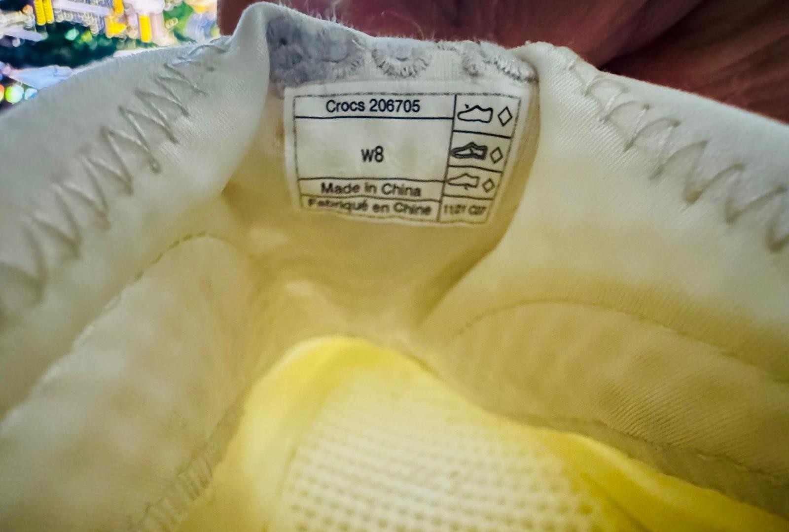 Crocs LiteRide 360 Pacer (Off White) Womens Sz 8 #206705 Free Ship Final Sale