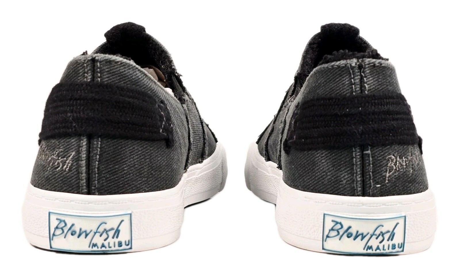 Blowfish Malibu URO SHR Black Hipster/Smoked Twill Women’s Sneakers Size 7.5