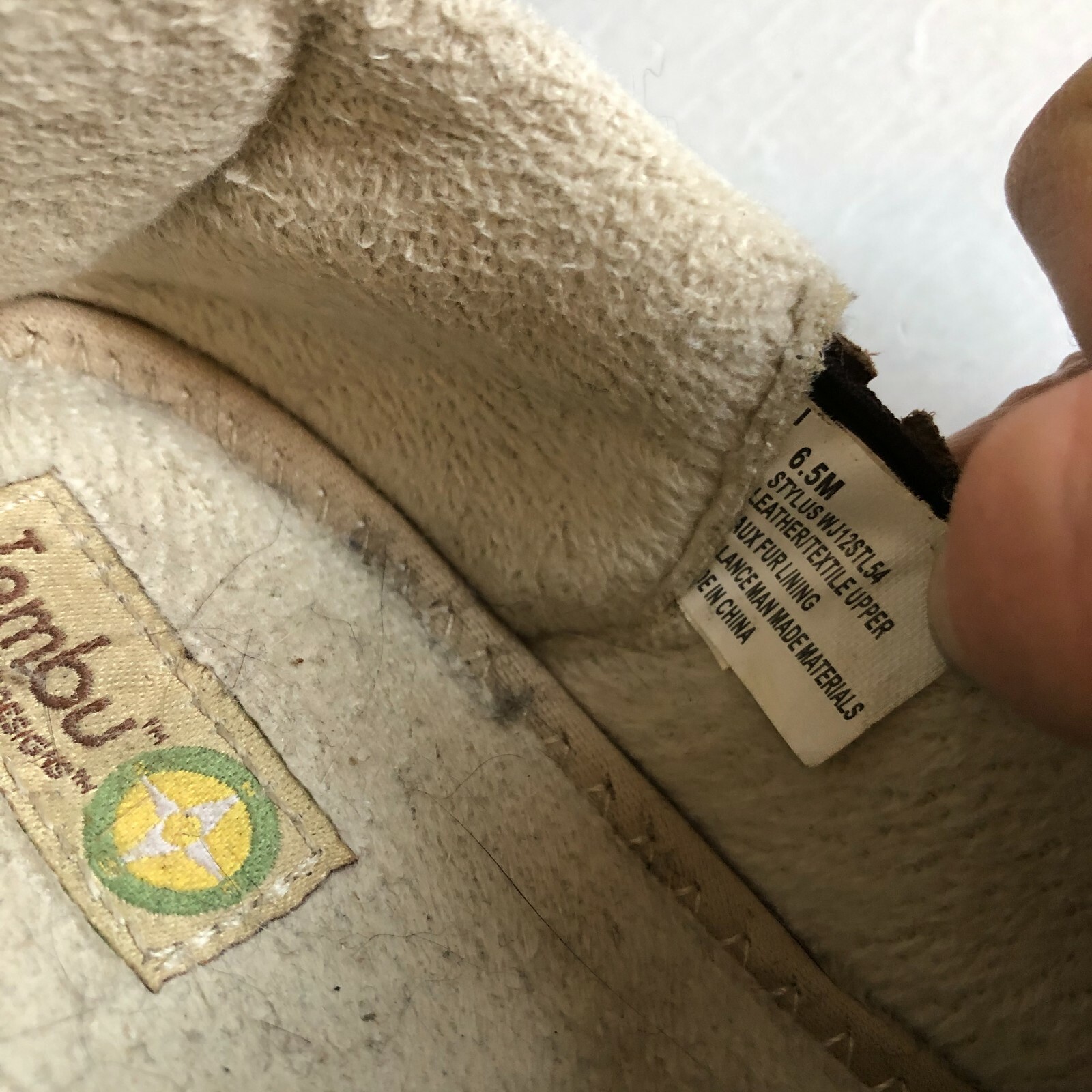 Jambu Slip On Womens Shoes Sz 6.5M Fleece Lined All Terra Design Leather Tan Brn