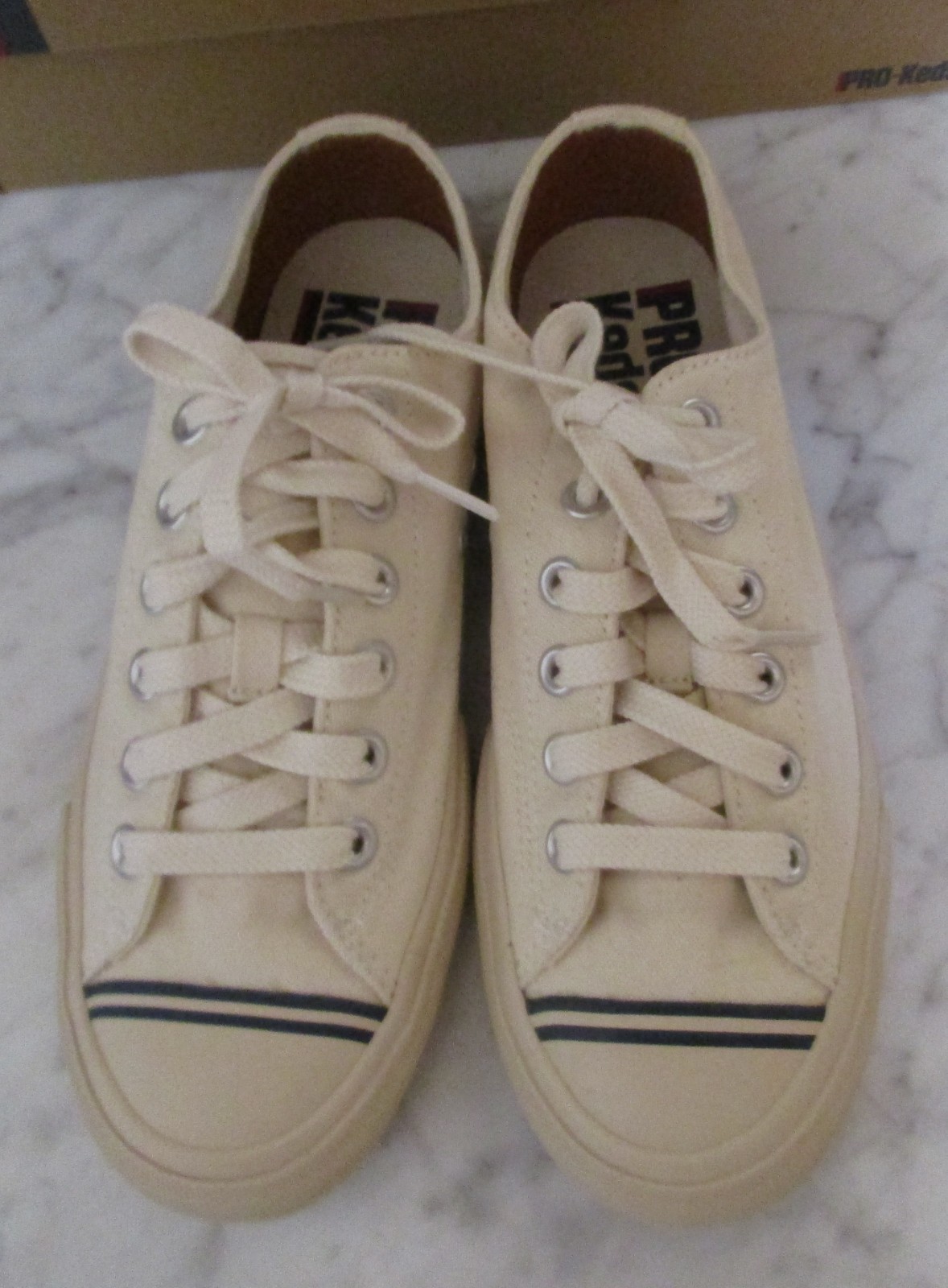 Men’s Women’s Off White & Blue Super 69ER PRO-KEDS – 6.5 Man – New