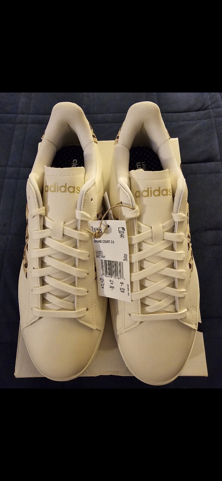 Adidas FIRE! NIB! Grand Court 2.0 #IH7761 in Magic Beige/Matte Gold. Sz 11. R2S!