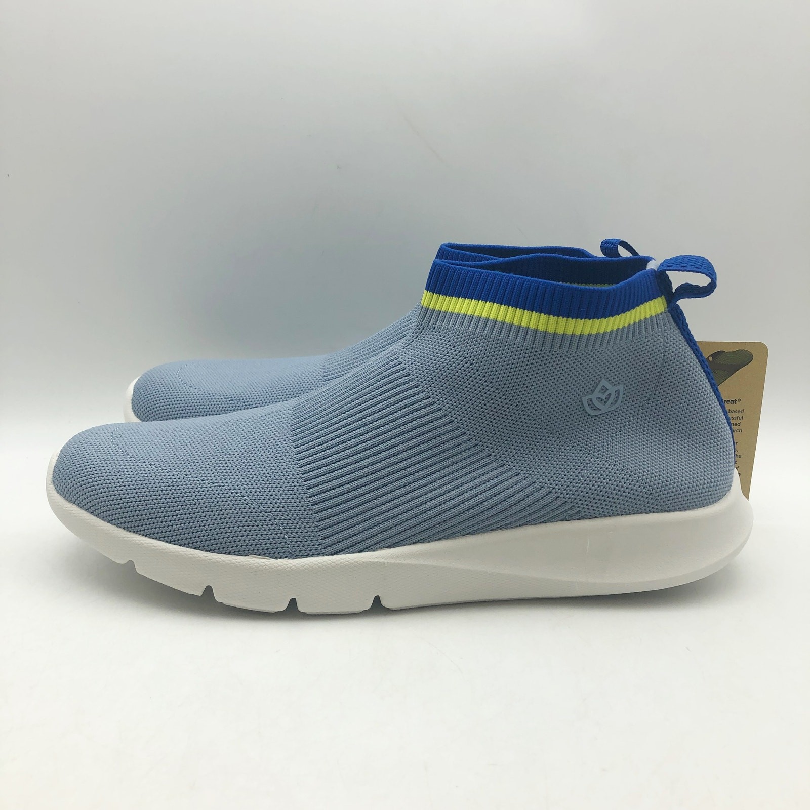 Spenco Waco Womens Pure Love Knit Casual Sneakers Size 7 Fog Blue NIB