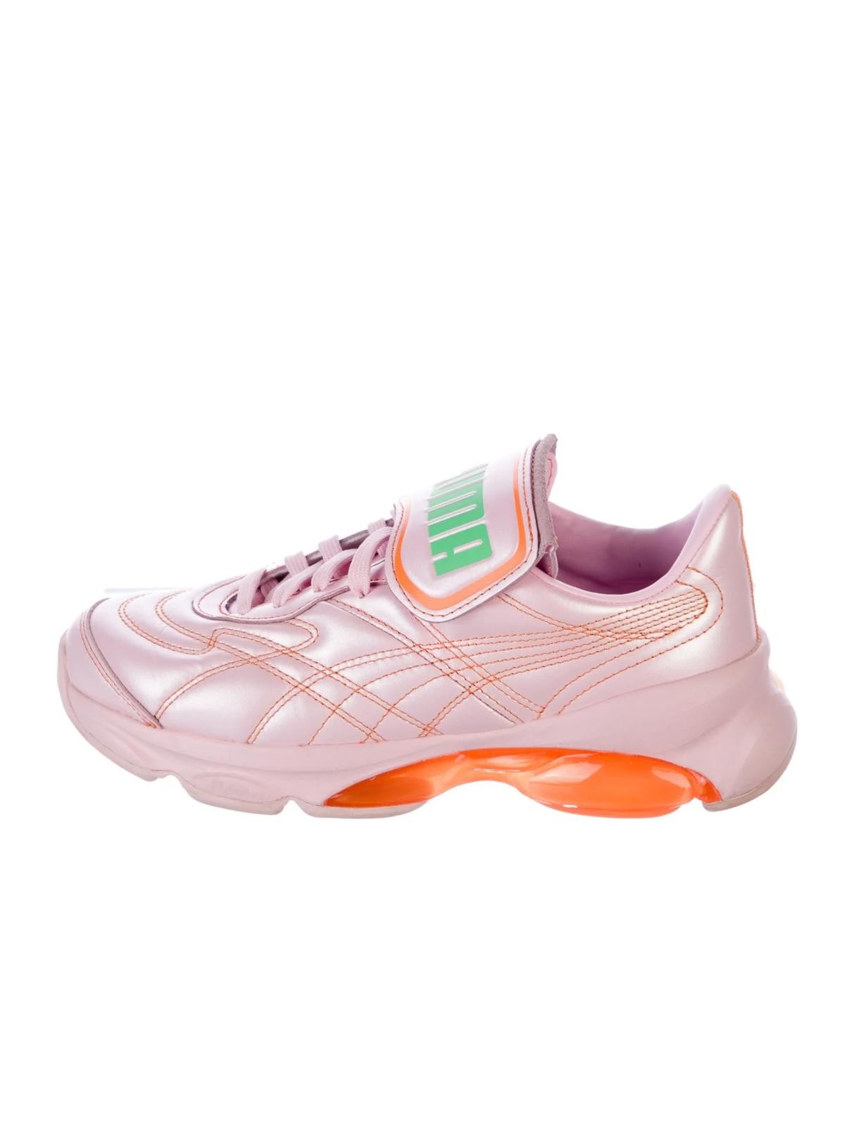 Puma x Dua Lipa Leather Graphic Print Sneakers Size: 7.5