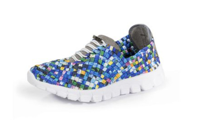 Zee Alexis Danielle Turquoise Multi Woven Comfort Slip-on Sneakers 6-11 NIB!!!