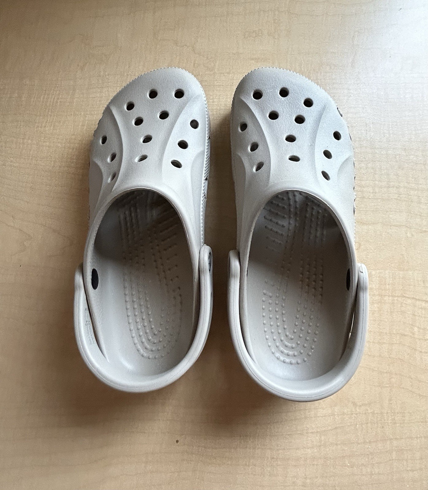Crocs Baya Beige Unisex Clogs Lightweight Breathable Comfort Size W9 M7