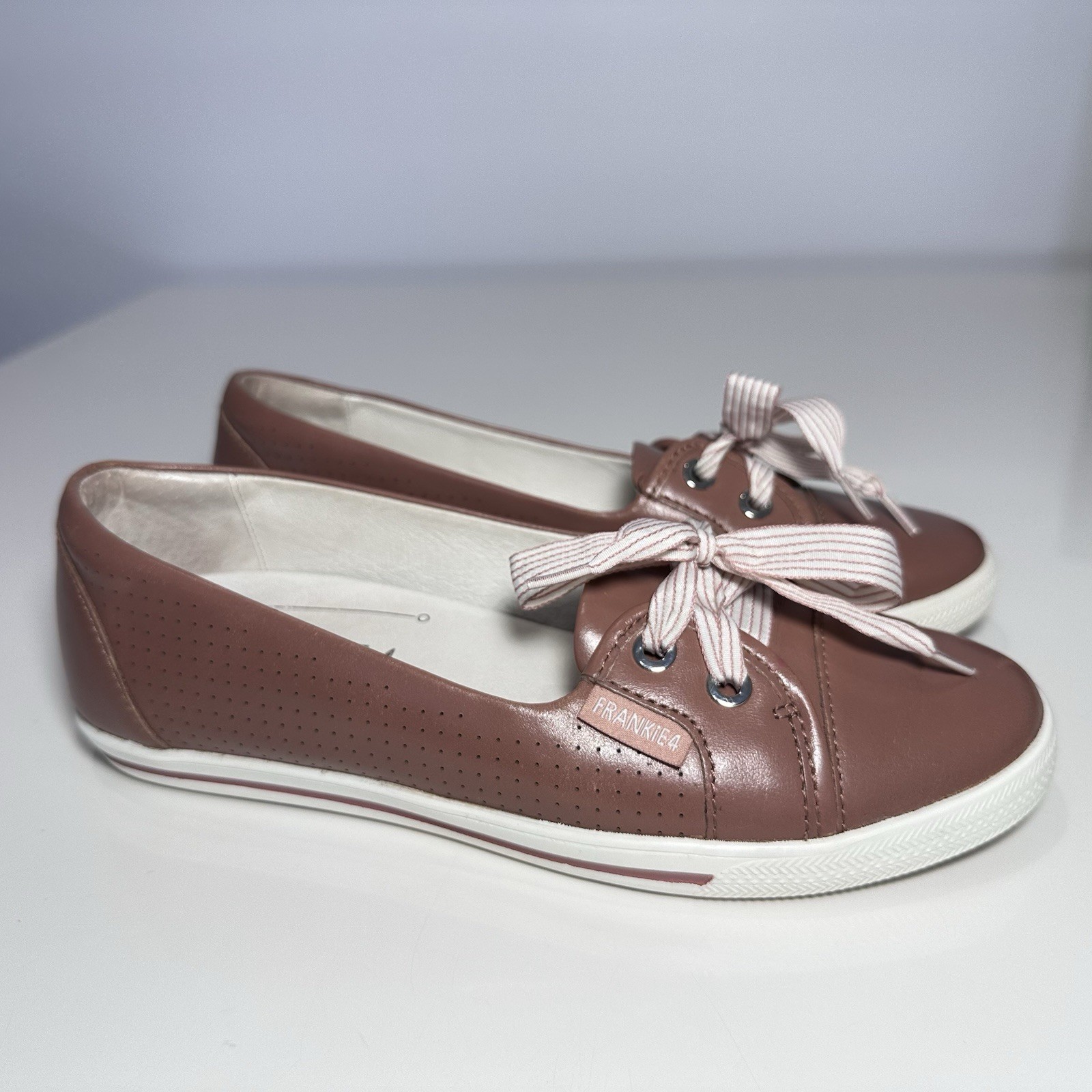 FRANKIE4 Frankie 4 Hannah II Dusty Rose Leather Shoes Sneakers Flats Size 7