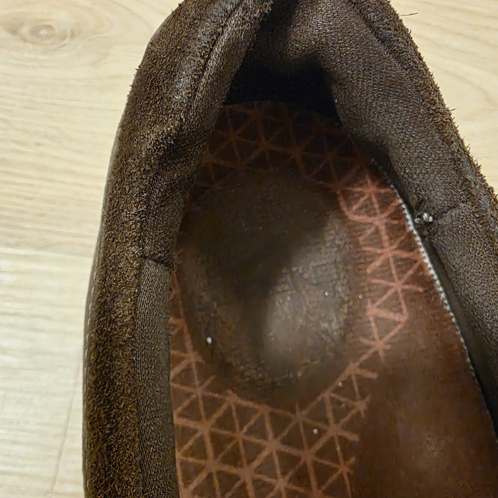 Dansko Brown Leather Nubuck Stain Resistant Slip On Patti Comfort Flats Size 7.5