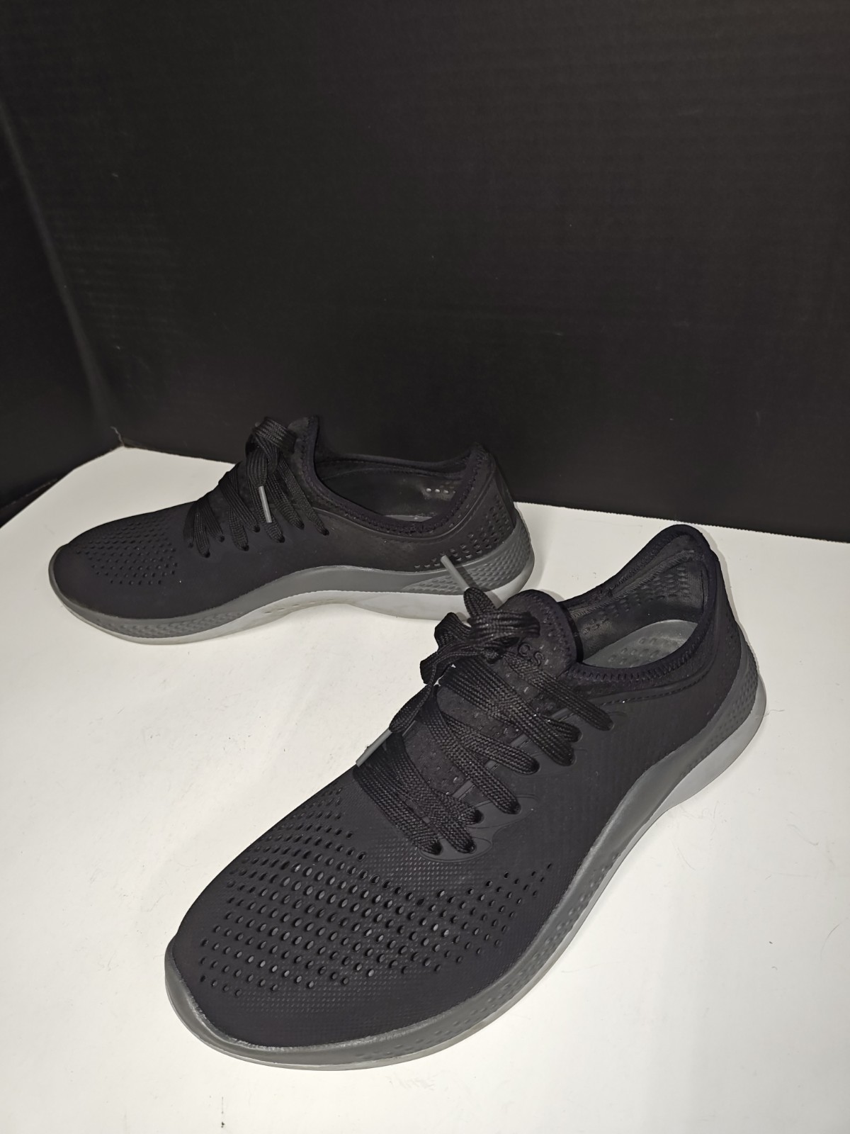 Crocs LiteRide 360 Pacer Sneakers Shoes Women’s Size 11 Black Slate Gray 206705
