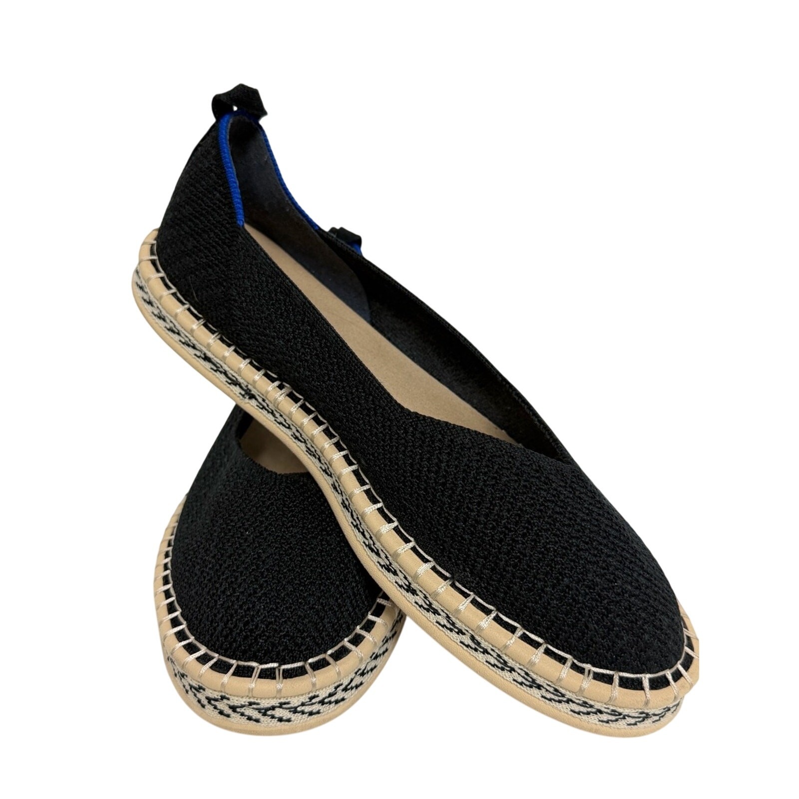 Rothy’s The Espadrille Black Knit Loafer Flat US 9