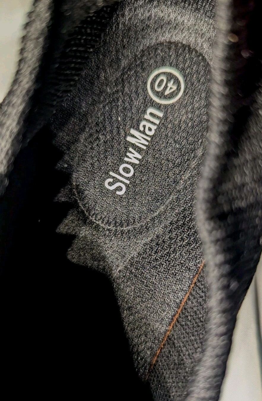 SLOW MAN BRAND Women’s Size 9.5 Walking Shoes AIR CUSHION Mesh Black Sneakers