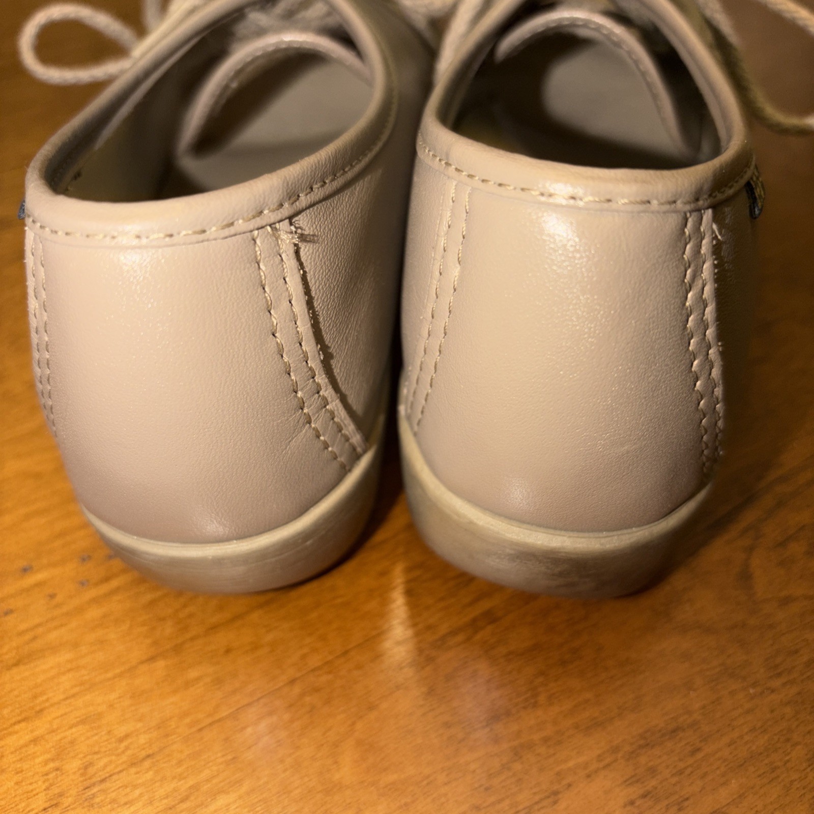 SAS Genuine Handsewn Womens Beige Comfort Shoes Size 6 1/2 S
